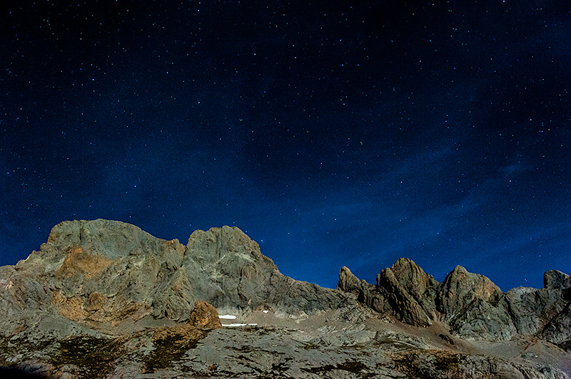 Fotografía nocturna en el Parque Nacional de Picos de Europa. Asturias.