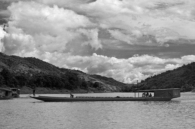 Transporte por el río Mekong