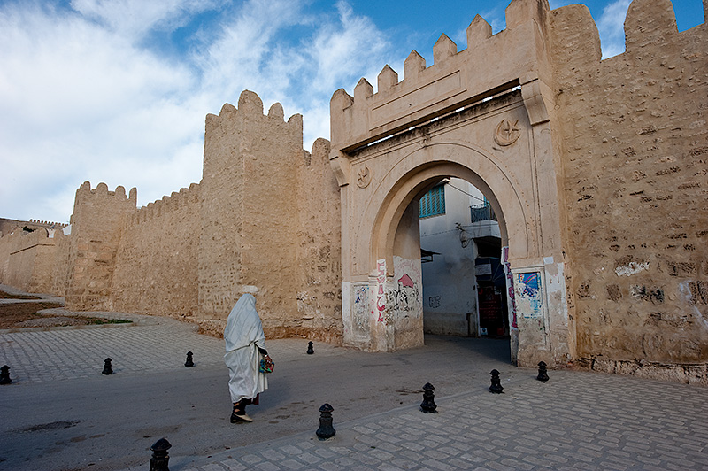 Murallas exteriores de la ciudad de Sousse en Túnez