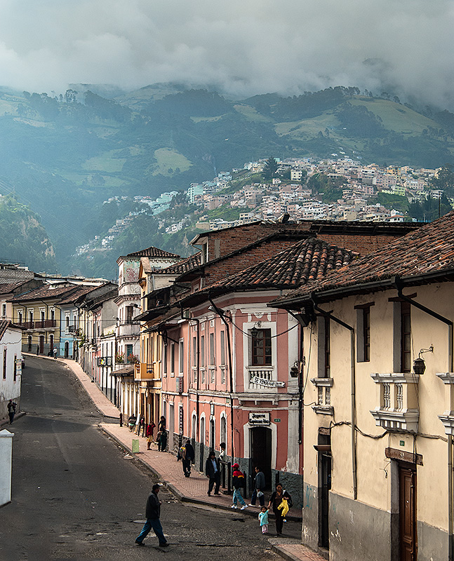 Catedral en el Centro Histórico Colonial de la ciudad de Quito, Ecuador, declarada Patrimonio de la Humanidad por la UNESCO.