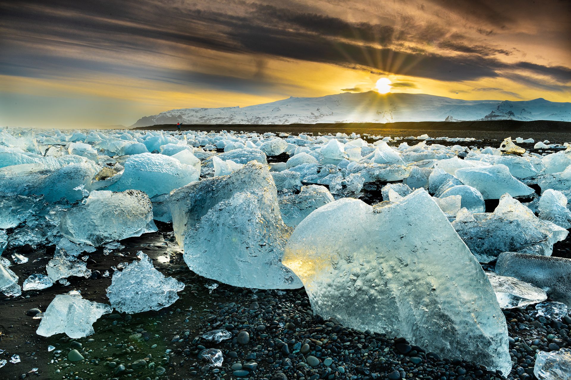 Mar helado en Islandia